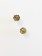 Load image into Gallery viewer, Gold druzy earring