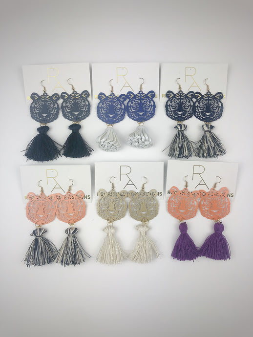 Tiger earrings