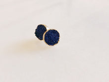 Load image into Gallery viewer, Navy Druse Stud